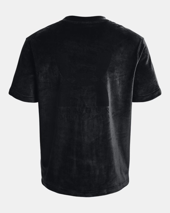 UA Velour T-Shirt, kurzärmlig für Herren, Black, pdpMainDesktop image number 6
